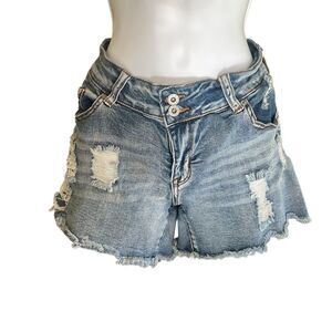 S.O.N.G. Denim Distress Ripped Shorts Size 9​​​​​​